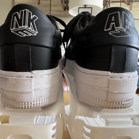 Nike Women's Air Force 1 Pixel Black Size 10 - Picture 10 of 14